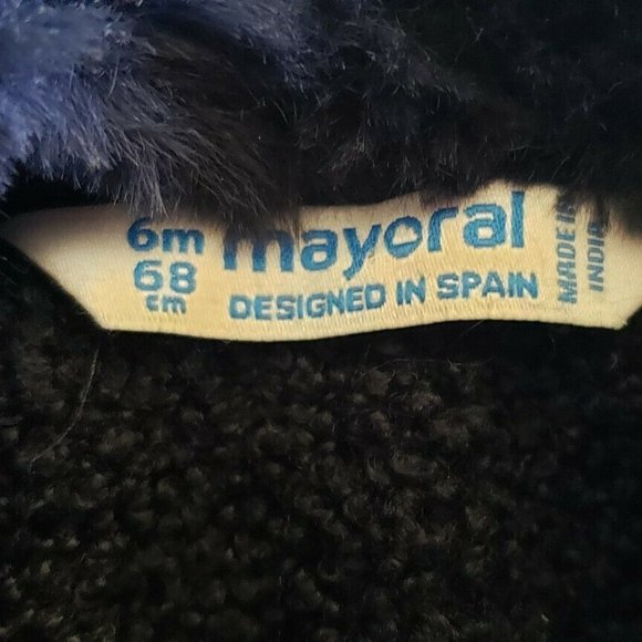 Mayoral Girls Baby 6m 68cm Jacket Jean Denim Gold - Picture 7 of 7